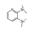 2,3-bis(trimethylstannyl)pyridine结构式