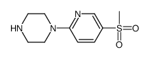 1-(5-methylsulfonylpyridin-2-yl)piperazine结构式