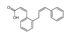3-[2-(3-phenylprop-2-enyl)phenyl]prop-2-enoic acid结构式