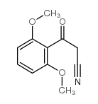 2,6-DIMETHOXBENZOYLACETONITRILE structure