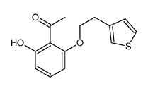 1-[2-hydroxy-6-(2-thiophen-3-ylethoxy)phenyl]ethanone结构式