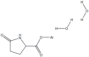 dihydroxy(5-oxo-DL-prolinato-N1,O2)aluminium Structure