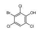3-bromo-2,4,6-trichlorophenol structure