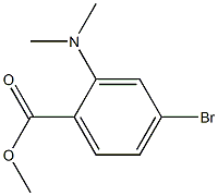 methyl 4-bromo-2-(dimethylamino)benzoate结构式