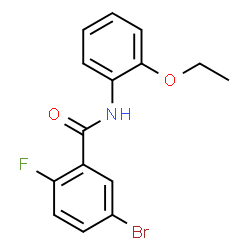 5-bromo-N-(2-ethoxyphenyl)-2-fluorobenzamide结构式