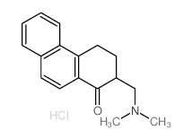 2-(dimethylaminomethyl)-3,4-dihydro-2H-phenanthren-1-one结构式