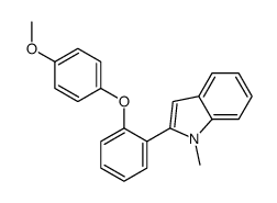 2-[2-(4-methoxyphenoxy)phenyl]-1-methylindole Structure