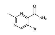 5-bromo-2-methyl-pyrimidine-4-carboxylic acid amide Structure