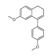 6-methoxy-4-(4-methoxyphenyl)-1,2-dihydronaphthalene Structure