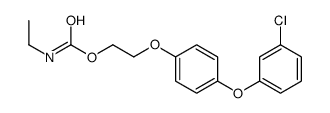 2-[4-(3-chlorophenoxy)phenoxy]ethyl N-ethylcarbamate Structure