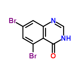 5,7-Dibromo-4(3H)-quinazolinone Structure