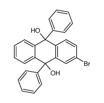 2-bromo-9,10-diphenyl-9,10-dihydro-anthracene-9,10-diol结构式