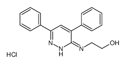 2-[(4,6-diphenylpyridazin-3-yl)amino]ethanol,hydrochloride Structure