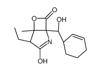 (1S,2R,5R)-5-[(S)-[(1S)-cyclohex-2-en-1-yl]-hydroxymethyl]-2-ethyl-1-methyl-7-oxa-4-azabicyclo[3.2.0]heptane-3,6-dione结构式