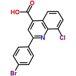 2-(4-Bromophenyl)-8-chloro-4-quinolinecarboxylic acid Structure