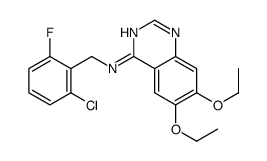 N-(2-氯-6-氟苄基)-6,7-二乙氧基-4-胺结构式