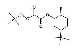 (1S,2S,5R)-5-(tert-butyl)-2-methylcyclohexyl 2-(tert-butylperoxy)-2-oxoacetate结构式