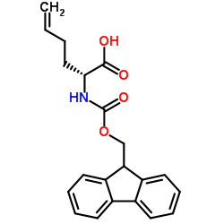(R)N-芴甲氧羰基-2-(3'-丁基)甘氨酸结构式