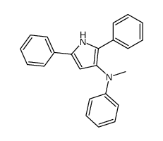 N-methyl-N,2,5-triphenyl-1H-pyrrol-3-amine结构式