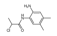 N-(2-amino-4,5-dimethylphenyl)-2-chloropropanamide结构式