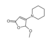 2-methoxy-3-piperidin-1-yl-2H-furan-5-one结构式