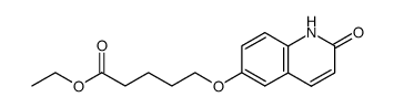 ethyl 5-((2-oxo-1,2-dihydroquinolin-6-yl)oxy)pentanoate结构式