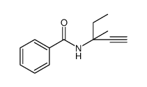 N-(3-METHYLPENT-1-YN-3-YL)BENZAMIDE结构式