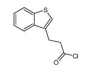 3-benzo[b]thiophen-3-yl-propionyl chloride Structure