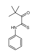 3,3-dimethyl-2-oxo-N-phenylbutanethioamide Structure