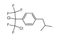 1-(1,2-dichloro-2,2-difluoro-1-(trifluoromethyl)-ethyl)-4-(2-methylpropyl)benzene Structure