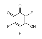 3,4,6-trifluoro-5-hydroxycyclohexa-3,5-diene-1,2-dione结构式