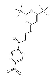 4-(2,6-Di-tert-butyl-4H-pyran-4-ylidene)-1-(4-nitrophenyl)-2-butene-1-one Structure