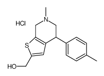 [6-methyl-4-(4-methylphenyl)-5,7-dihydro-4H-thieno[2,3-c]pyridin-2-yl]methanol,hydrochloride Structure