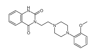 3-[2-[4-(2-methoxyphenyl)-1-piperazinyl]-ethyl]-2,4-(1H,3H)quinazolinedione Structure