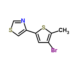 4-(4-Bromo-5-methyl-2-thienyl)-1,3-thiazole结构式