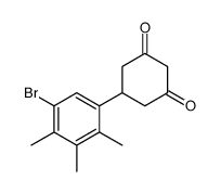 5-(5-bromo-2,3,4-trimethylphenyl)cyclohexane-1,3-dione结构式