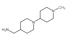 1-(1'-methyl-1,4'-bipiperidin-4-yl)methanamine(SALTDATA: 2HCl)结构式