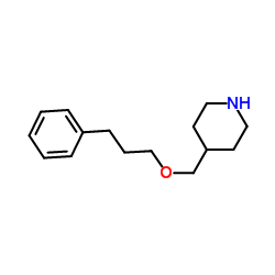 4-[(3-Phenylpropoxy)methyl]piperidine结构式