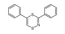 3,5-diphenyl-1,4,2-dithiazine结构式