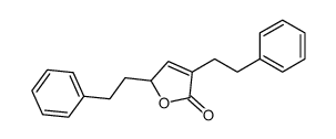 2,4-bis(2-phenylethyl)-2H-furan-5-one Structure