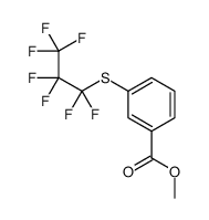 methyl 3-(1,1,2,2,3,3,3-heptafluoropropylsulfanyl)benzoate Structure