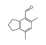 5,7-dimethyl-2,3-dihydro-1H-indene-4-carbaldehyde Structure