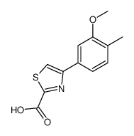 4-(3-methoxy-4-methylphenyl)-1,3-thiazole-2-carboxylic acid结构式