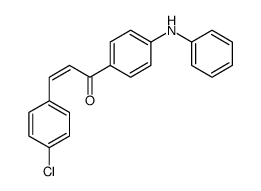 1-(4-anilinophenyl)-3-(4-chlorophenyl)prop-2-en-1-one结构式