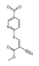 methyl 2-cyano-3-(5-nitropyridin-2-yl)sulfanylprop-2-enoate Structure