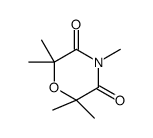 2,2,4,6,6-pentamethylmorpholine-3,5-dione结构式