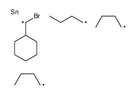 [bromo(cyclohexyl)methyl]-tributylstannane Structure