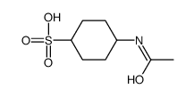 4-acetamidocyclohexane-1-sulfonic acid Structure