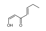 1-hydroxyhepta-1,4-dien-3-one Structure