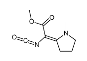 methyl 2-isocyanato-2-(1-methylpyrrolidin-2-ylidene)acetate结构式